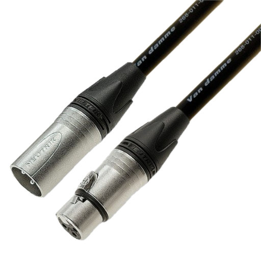 XLR 1M Black Cable — 1 m